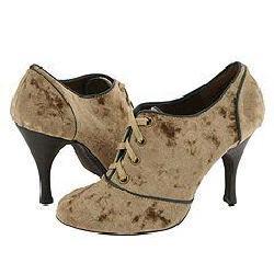 Type Z Contemp Tan Velvet Oxfords