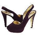 Type Z Jade Purple Suede Pumps/Heels