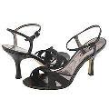 rsvp Jordana Black Satin Pumps/Heels