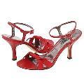 rsvp Jordana Red Satin Pumps/Heels