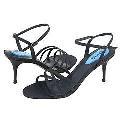 Fitzwell Deanna Navy Satin Sandals