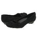 Fitzwell Elaine Black Kid Suede Flats