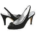 rsvp Ellina Black Satin Pumps/Heels