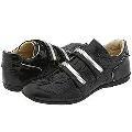 Type Z Ash Fabric Black Loafers
