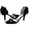 rsvp Cherrie Black Satin Pumps/Heels