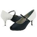 Bouquets Mackenzie Navy Leather/White Leather Pumps/Heels