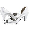 Type Z Samia Silver Foil Pumps/Heels