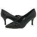Fitzwell Chelsea Black Kid Leather Pumps/Heels