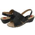 Lassen Zelie Black Nappa Sandals