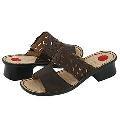 Lassen Zina Slide Dark Brown Nappa Sandals
