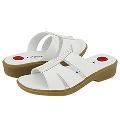 Lassen Akira White Atanodo Leather Sandals