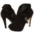 Type Z Janel Brown Suede Pumps/Heels