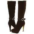 Type Z Reya Brown Suede/Brown Patent Boots