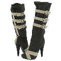 Type Z Rosanna Gray/Bone Boots