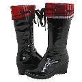 Type Z Janelle Black Patent Boots