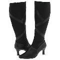 Bouquets Brigitte Black Stretch/Black Smooth Boots