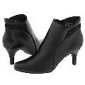 Bouquets Alena Black Smooth/Black Suede Trim Boots