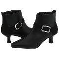 Bouquets Ada Black Smooth/Black Suede Boots