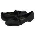 Vigotti Maira Black Leather Flats
