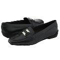 Vigotti Maren Grey Patent Leather Loafers
