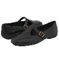Lassen Bacall Black Nappa Flats