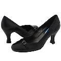 Fitzwell Fatima Black Kid Pumps/Heels