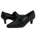 Fitzwell Bella Black Leather Patent Loafers
