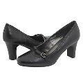 Fitzwell Isabel Black Croco Pumps/Heels