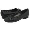Fitzwell Naomi Black Kid/Patent Flats