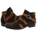 Type Z Preston Brown Cow Suede + Brown Kid Skin Boots