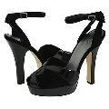 rsvp Tate Black Suede/Patent Pumps/Heels