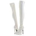 Promiscuous Lustfulness White Smooth Boots