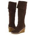rsvp Elana Dark Brown Cow Suede Boots