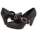 Type Z Eilis Dark Brown Kid Skin Pumps/Heels