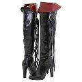 Promiscuous Red-Hot Black / Red Shining Calf Boots