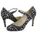Type Z Renee Leopard Satin Pumps/Heels