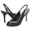 Type Z Party Blk Satin/Clear Pumps/Heels