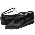 Fitzwell Blaze Black Kid Leather Flats