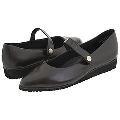 Fitzwell Missy Dark Brown Kid Leather Flats