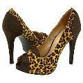 Type Z Jenna Leopard Pumps/Heels