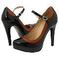 Type Z Zooey Black/Tan Pumps/Heels