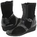 Fitzwell Willow Black Kid Suede Boots