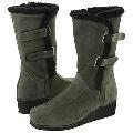 Fitzwell Kelly Dark Grey Kid Suede Boots