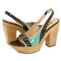 Type Z Koko Slingback Sandal Brown/Aqua Sandals