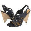 Type Z Lisa Navy Leather Sandals
