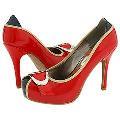 Gabriella Rocha Coleen Red/Navy Patent Leather Pumps/Heels