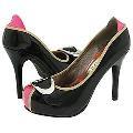 Gabriella Rocha Coleen Black/Pink Patent Leather Pumps/Heels