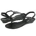 Type Z Honored Black Leather Sandals