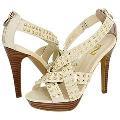 Type Z Harperr White Patent Sandals