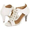 Type Z Derdon White Snake Pumps/Heels